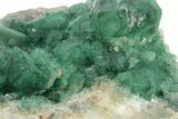 Green, Fluorescent, Cubic Fluorite Crystals - Madagascar #249309-2